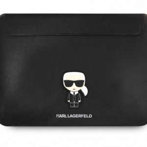 Karl Lagerfeld Saffiano Ikonik Sleeve tok Macbook 13/ 14'' fekete (KLCS14PISFBK)