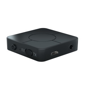 Bluetooth 3.5 mm-es vezeték nélküli adó/vevő audio adapter beépített mikrofonnal, audio-streaming (KN326)