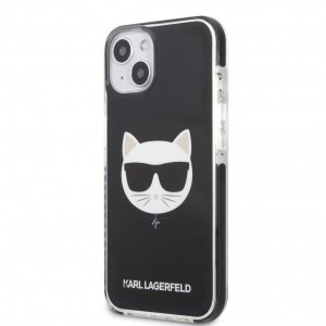 iPhone 13 Karl Lagerfeld TPE Choupette Head tok fekete (KLHCP13MTPECK)
