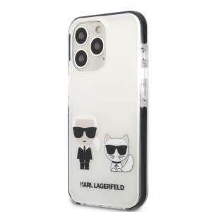 iPhone 13 Pro Karl Lagerfeld TPE Karl and Choupette tok fehér (KLHCP13LTPEKCW)