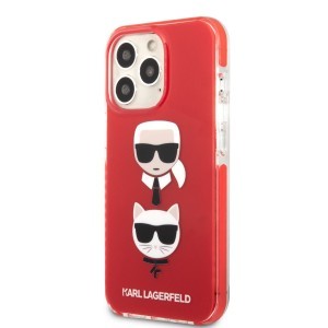 iPhone 13 Pro Karl Lagerfeld TPE Karl and Choupette tok piros (KLHCP13LTPE2TR)
