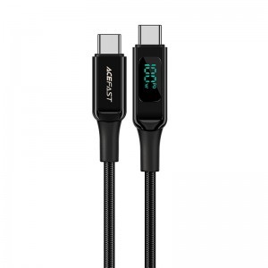 Acefast C6-03 kábel USB Type C - USB Type C 2m 100W (20V / 5A) fekete