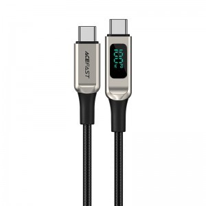 Acefast C6-03 kábel USB Type C - USB Type C 2m 100W (20V / 5A) ezüst