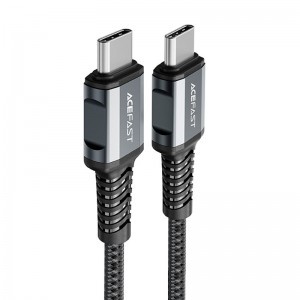 Acefast C1-03 USB Type C - USB Type C kábel 1.2m 60W (20V / 3A) szürke
