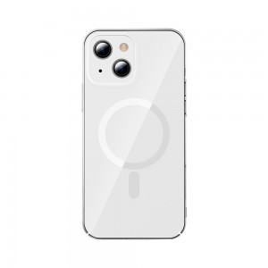 iPhone 13 Baseus Crystal Magnetic MagSafe kemény tok átlátszó (ARJT010002)