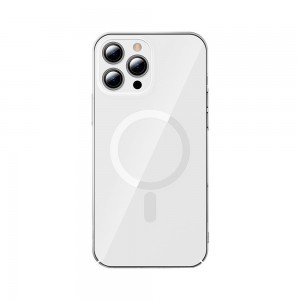 iPhone 13 Pro Baseus Crystal Magnetic MagSafe kemény tok átlátszó (ARJT010102)