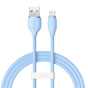 Baseus Jelly USB - Lightning kábel 2.4A 1.2m kék (CAGD000003)