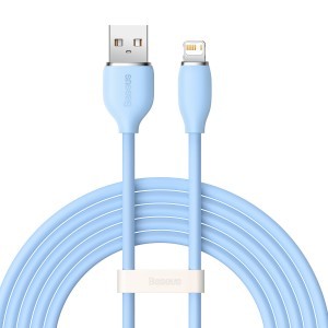 Baseus Jelly USB - Lightning kábel 2.4A 2m kék (CAGD000103)