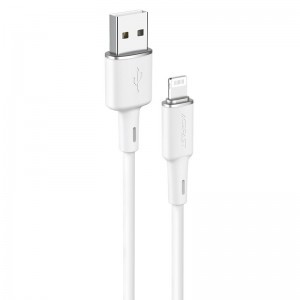 Acefast C2-02 MFI USB - Lightning kábel 1,2 m 2,4 A fehér