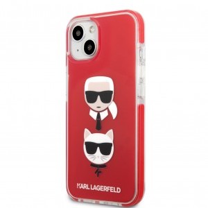 iPhone 13 Karl Lagerfeld TPE Karl and Choupette Heads tok piros (KLHCP13MTPE2TR)