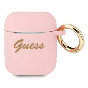 Guess Vintage Script GUA2SSSI AirPods 1/2 tok pink