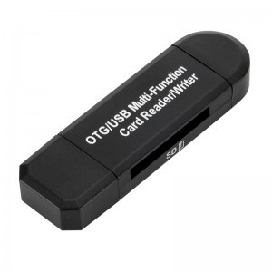 Kártyaolvasó CR03 OTG micro SD + SD - micro USB + USB