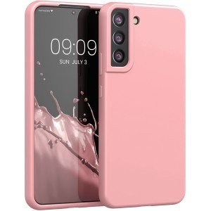Samsung S22 Ultra halvány rózsaszín szilikon TPU tok shockproof