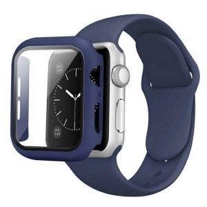 Apple Watch 38/40/41 mm Beline Silicone óraszíj + tok kék