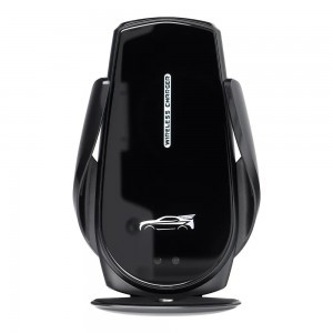 Autós telefontartó K11 automatikus vezeték nélküli töltéssel szellőzőrácsra 15W fekete