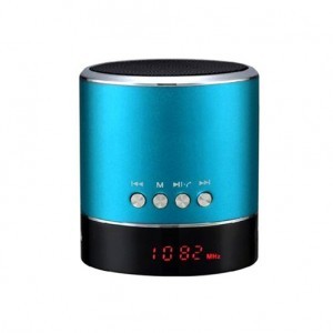 Multimedialny A38S Bluetooth hangszóró rádióval és kijelzővel kék
