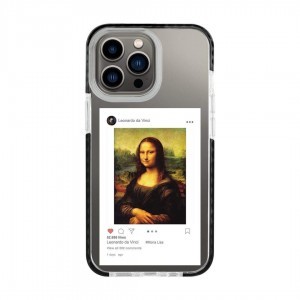 iPhone 11 átlátszó TPU tok Mona Lisa mintával Alphajack