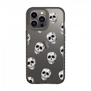 iPhone 13 Pro átlátszó TPU tok Skull mintával Alphajack