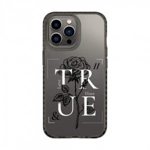 iPhone 13 Pro Max átlátszó TPU tok TRUE Love/Hate mintával Alphajack
