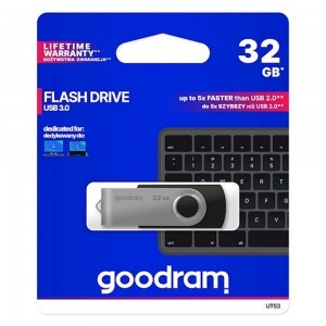 Goodram pendrive 32GB USB 3.0 Twister fekete