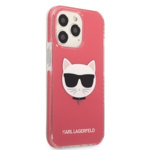 iPhone 13 Pro Max Karl Lagerfeld TPE Choupette Head tok rózsaszín (KLHCP13XTPECPI)