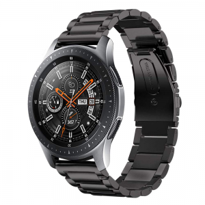 Samsung Galaxy Watch 20mm fém óraszíj fekete színű Alphajack