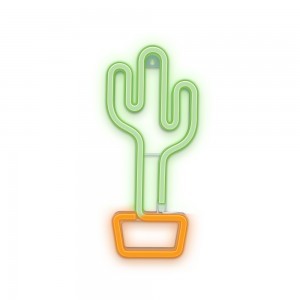 Forever Light Neon LED Kaktusz narancssárga zöld