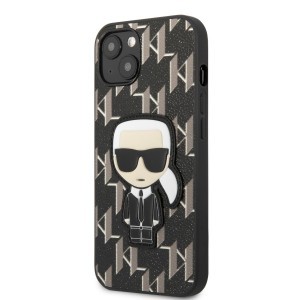iPhone 13 Karl Lagerfeld Monogram Ikonik tok fekete (KLHCP13MPMNIKBK)