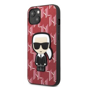 iPhone 13 Mini Karl Lagerfeld Monogram Ikonik tok piros (KLHCP13SPMNIKPI)