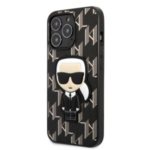 iPhone 13 Pro Karl Lagerfeld Monogram Ikonik tok fekete (KLHCP13LPMNIKBK)