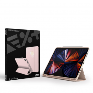 iPad Pro 12.9 Next One Rollcase tok Pencil tartóval balett rózsaszín