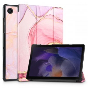 Samsung Tab A8 10.5 X200 / X205 Tech-protect Smartcase Márvány mintás rózsaszín