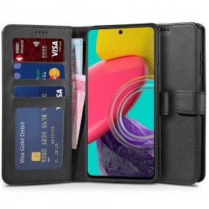 Samsung Galaxy M53 5G Tech-Protect Wallet fliptok fekete