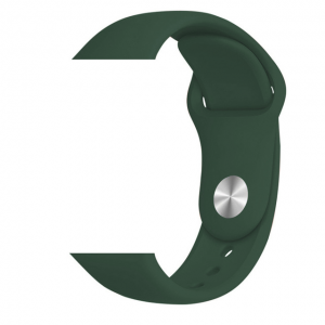 Apple Watch 4/5/6/7/8/SE (38/40/41mm) szilikon óraszíj katonazöld színű Alphajack