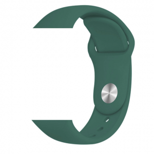 Apple Watch 4/5/6/7/SE (42/44/45mm) szilikon óraszíj olivazöld színű Alphajack