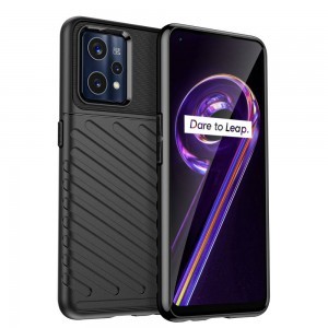 Samsung Galaxy M53 5G Thunder fokozott védelmet biztosító flexibilis TPU tok fekete