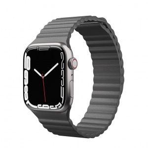 Apple Watch 4/5/6/7/SE (42/44/45mm) Next One bőr óraszíj kőszínű (AW-4244-LTHR-STN)