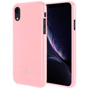 iPhone 12 / 12 Pro Mercury Jelly szilikon tok világos rózsaszín