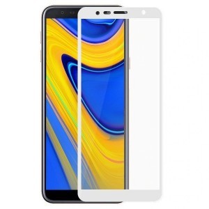 Samsung Galaxy J6 Plus 2018 5D kijelzővédő üvegfólia fehér
