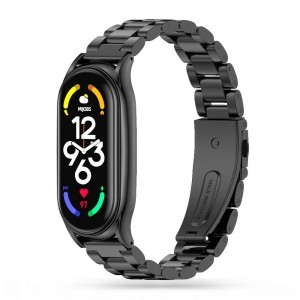 Xiaomi Mi Smart Band 7 Tech-Protect Stainless szíj fekete