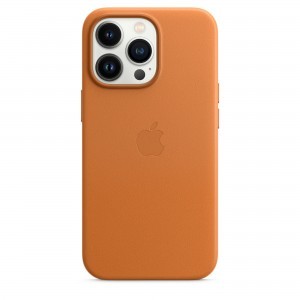 iPhone 13 Pro bőrtok aranybarna (MM193ZM/A) Apple gyári MagSafe-rögzítésű