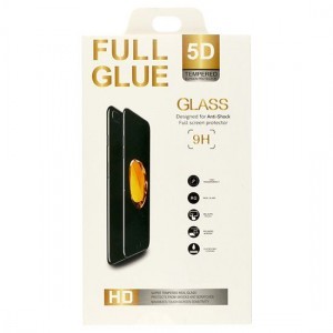 XIAOMI REDMI NOTE 9 - 5D Full Glue kijelzővédő üvegfólia fekete  