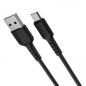  USB micro USB - Borofone BX16 Kábel - 2A 1m fekete