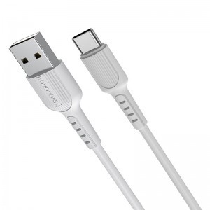  USB  USB Type-C  - Borofone BX16 Kábel - 2A 1m fehér
