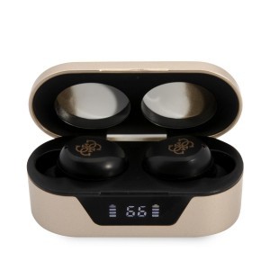 Guess TWS Vezeték Nélküli Stereo Fülhallgató Classic Logo Bluetooth 5.0 5H arany