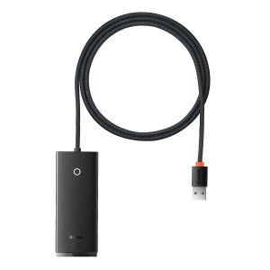 Baseus Adapter HUB - USB - 4xUSB3.0 - 1m (WKQX030101) fekete