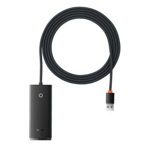 Baseus Adapter HUB - USB - 4xUSB3.0 - 2m (WKQX030201) fekete