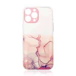 iPhone 13 Pro Marble Gel tok rózsaszín