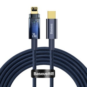 Baseus USB Type C - Lightning kábel 20W 2m (CATS000103) kék