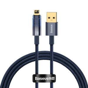 Baseus USB - Lightning kábel 2.4A 1m (CATS000403) kék